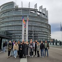 Nachwuchskräfte der Stadt Salzgitter im Europaparlament in Straßburg.