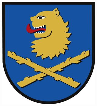 Stadtteil-Wappen von Salzgitter-Flachstöckheim.