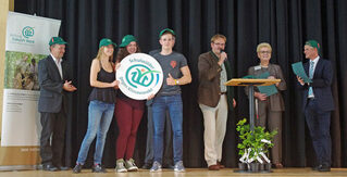 Oberbürgermeister Frank Klingebiel bedankte sich bei den Schülern für ihr Engagement. (Foto: Kranichgymnasium)