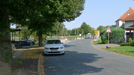 So sieht die Ortseinfahrt nach Gitter derzeit aus.