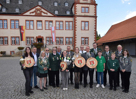 Gruppenbild der Stadtkönigsproklamation