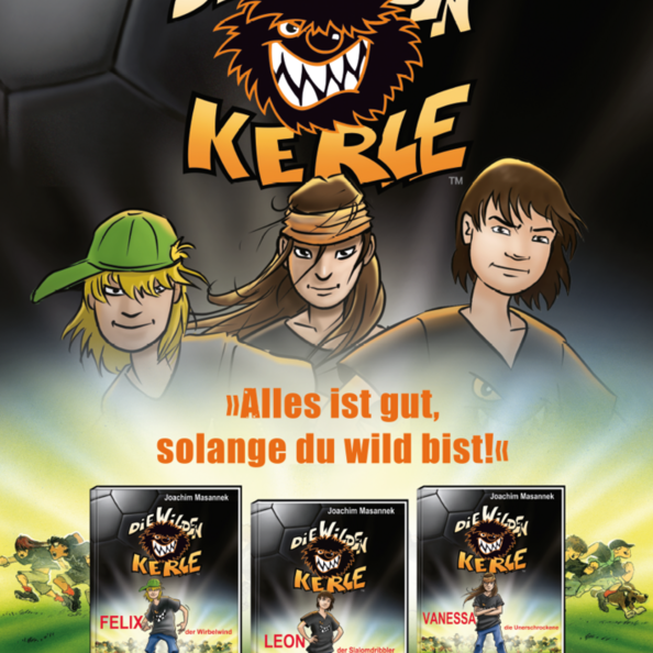 Große Freude für kleine Fußball- und Bücherfans: Die „Wilden Kerle“ sind zurück! Autor Joachim Masannek ist auf Lesereise und macht mit seiner erfolgreichen Buchreihe am Montag, 18. Mai, um 16 Uhr Station in der Stadtbibliothek Salzgitter-Bad (Marktplatz 11).
