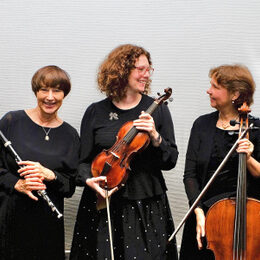 Das Trio Classico sind: Lonni Inman (Traversflöte), Galina Roreck (Violine), Susanna Weymar (Violoncello).
